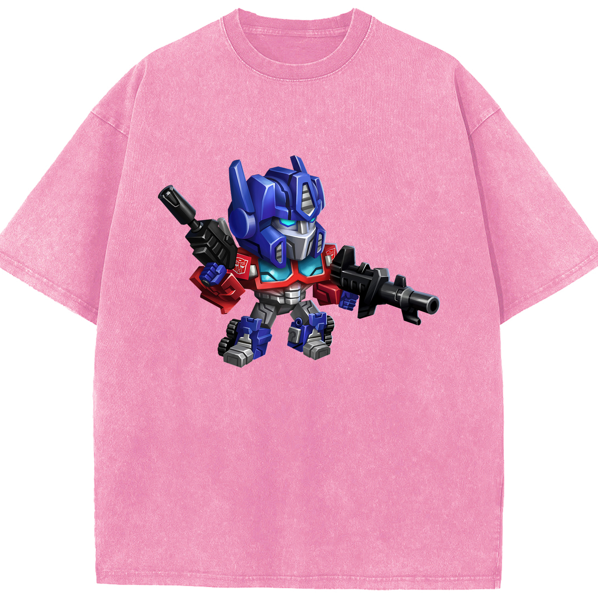 （画像用）  綿100% ヴィンテージ風 半袖Tシャツ（フロントプリント）